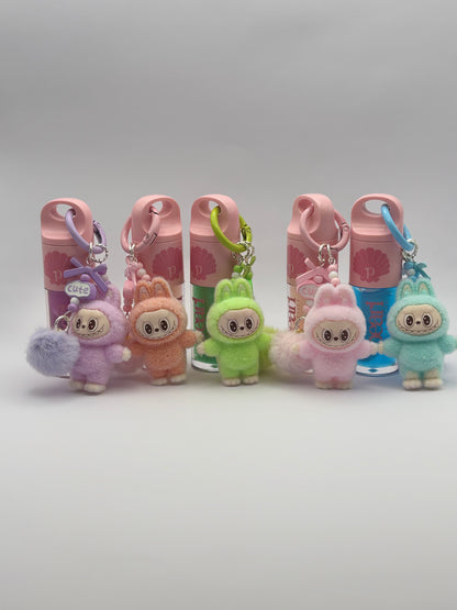 Labubu Mystery Lip Gloss Keychain